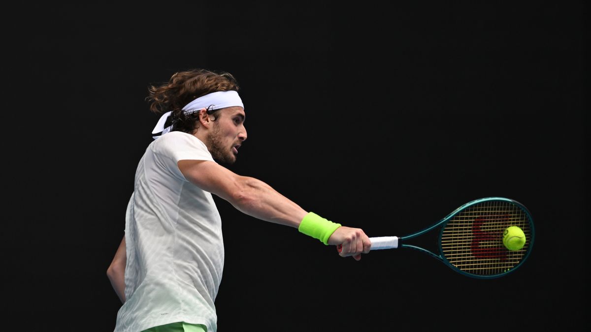 PAP/EPA / Lukas Coch / Na zdjęciu: Stefanos Tsitsipas
