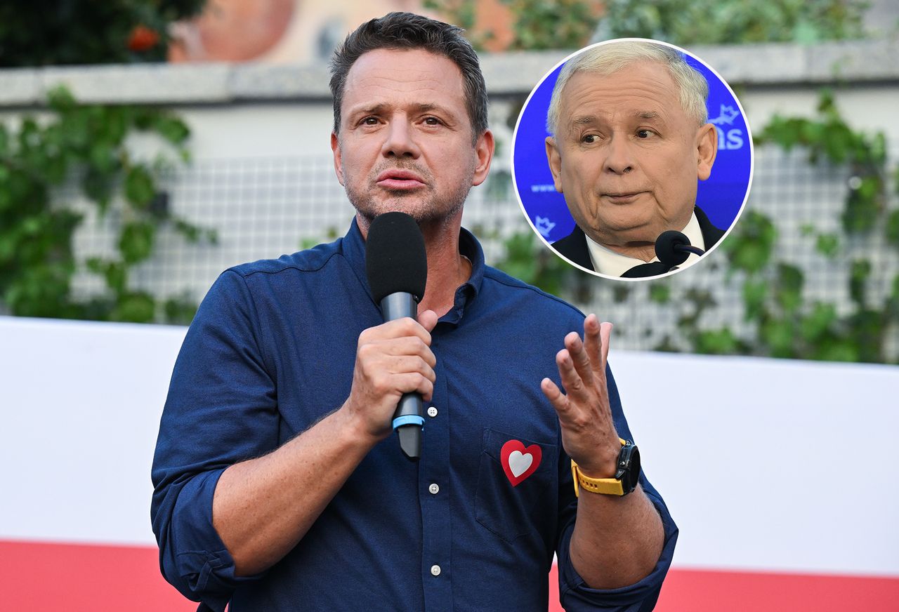 Kaczyński "straszy" Trzaskowskim. Prezydent Warszawy zakpił z prezesa: to dla mnie zaszczyt