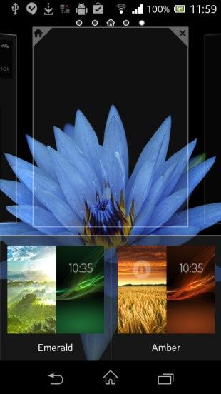 Sony Xperia M pulpity