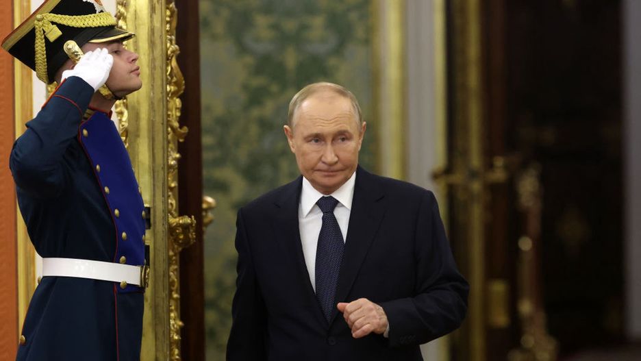 Ptesident Putin Holds The Summit of The Commonwealth of Independent States (CIS)
MOSCOW, RUSSIA - OCTOBER 8 (RUSSIA OUT) Russian President Vladimir Putin enters the hall of the Grand Kremlin Palace while the Summit of the Commonwealth of Independent States (CIS), October 8, 2024, in Moscow, Russia. Leaders of ex-Soviet states gathered for an annual summit of CIS. (Photo by Contributor/Getty Images)
Contributor