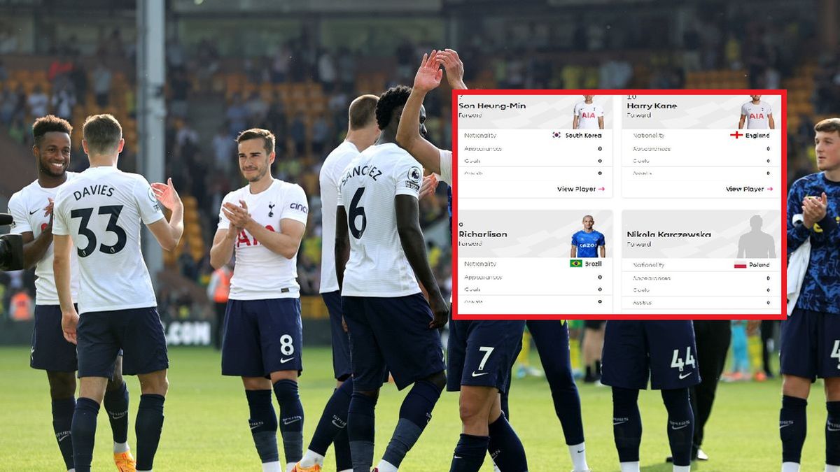 Zdjęcie okładkowe artykułu: Getty Images / David Rogers / Na zdjęciu: piłkarze Tottenhamu i skład drużyny na stronie Premier League z Polką