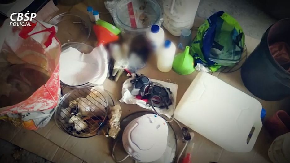 Funkcjonariusze z Dolnego Śląska przejęli linię do produkcji metamfetaminy 