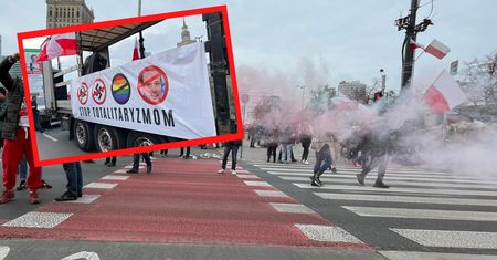 Kontrowersyjne banery na Marszu Niepodległości. "Ruska prowokacja"