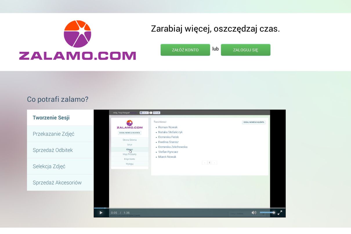 Zalamo.com - internetowe narzędzie dla fotografów do pracy z klientami [recenzja] 1