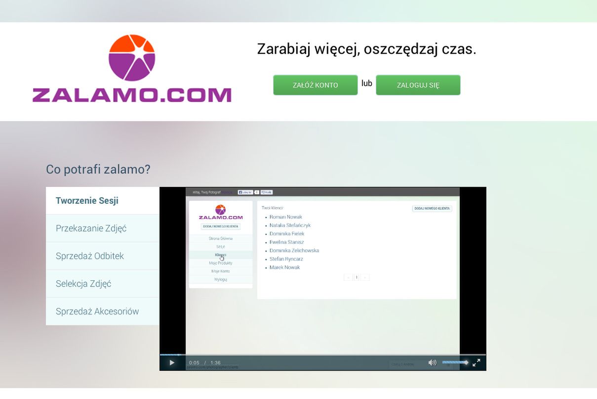 Zalamo.com - internetowe narzędzie dla fotografów do pracy z klientami [recenzja]