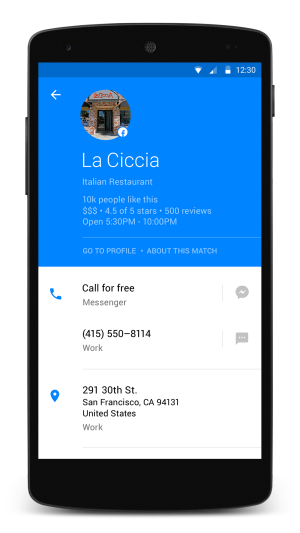 Facebook Hello - dialer, dzięki któremu zadzwonisz do znajomego nie znając jego numeru 3