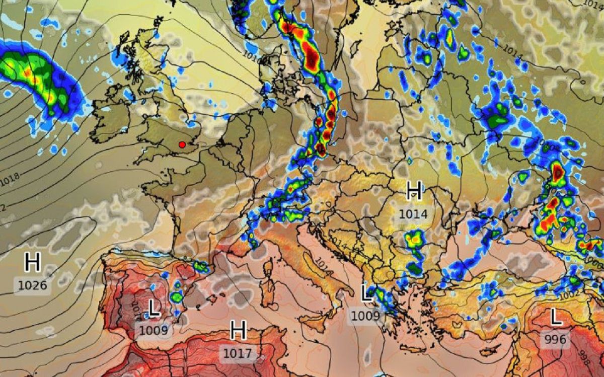 Nawałnice na Polskę nadejdą od strony Niemiec