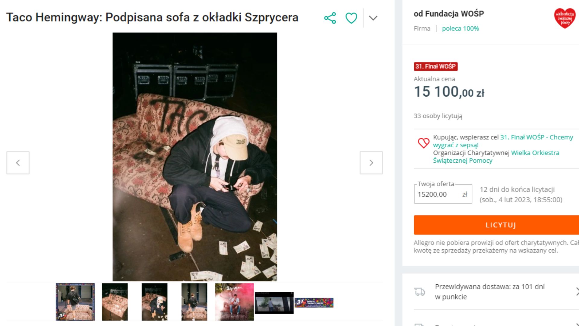 Kanapa od Taco Hemingway'a