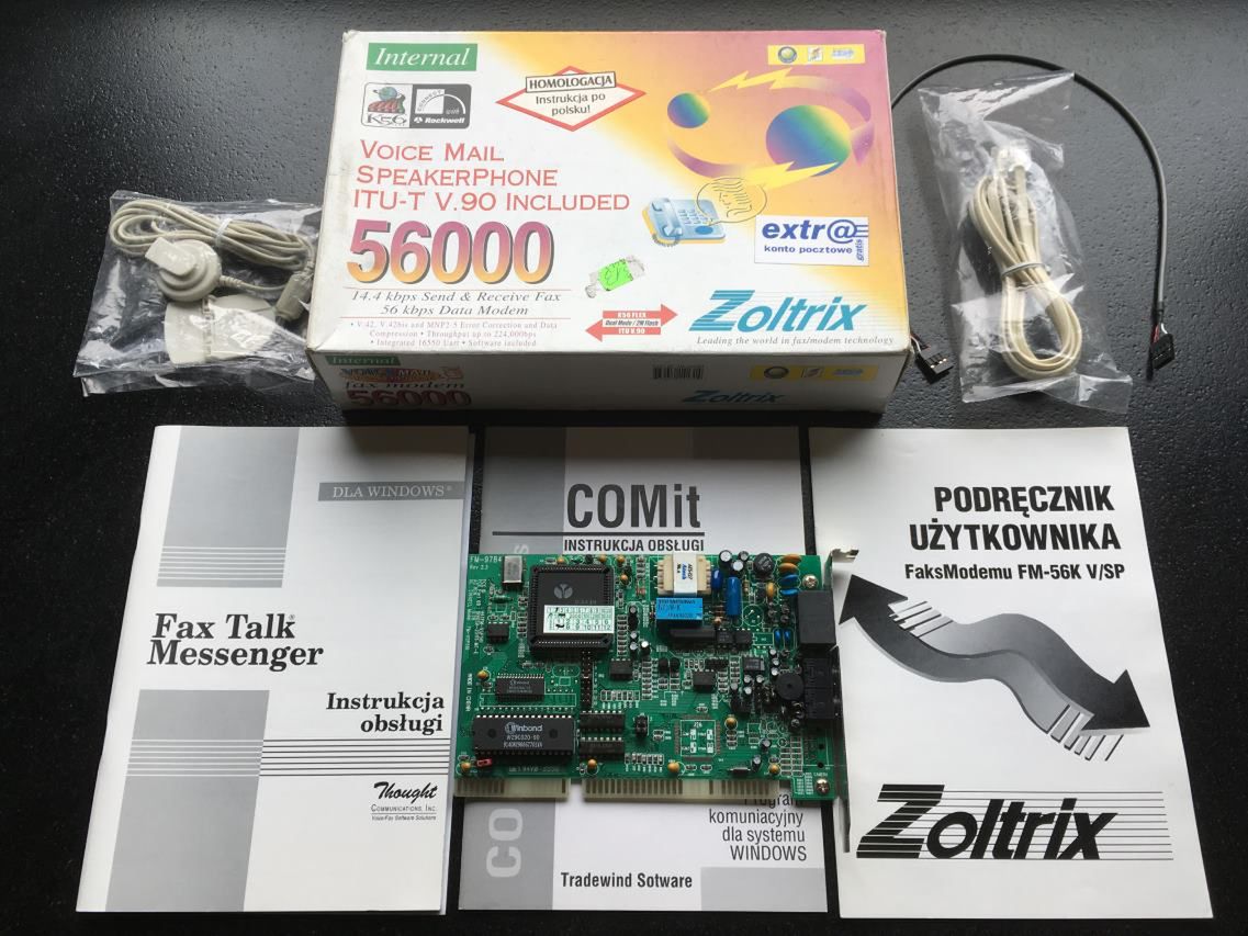 Modem telefoniczny zapewniał dostęp do (powolnego) internetu w latach 90-tych