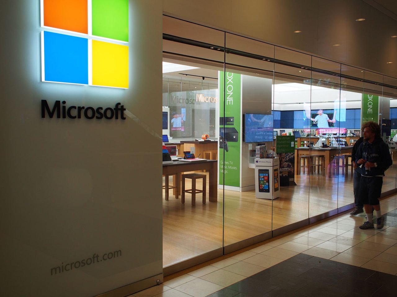 Rzut okiem na sklep Microsoftu w San Francisco