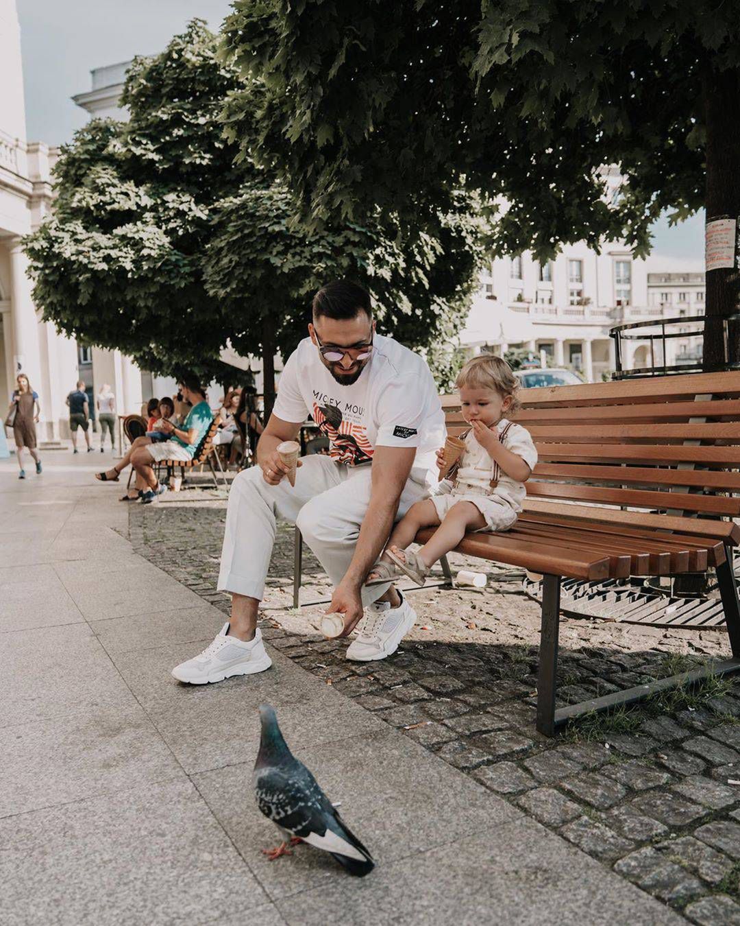 Rafał Maślak i syn Maksymilian