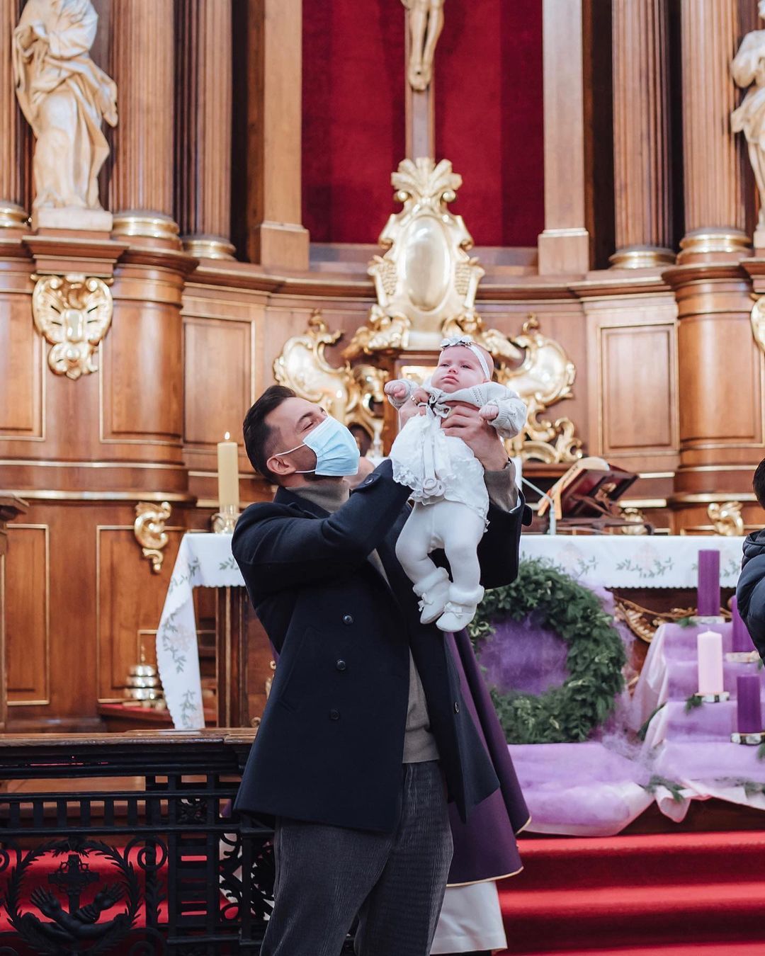 Chrzest Michaliny córki Rafała Maślaka