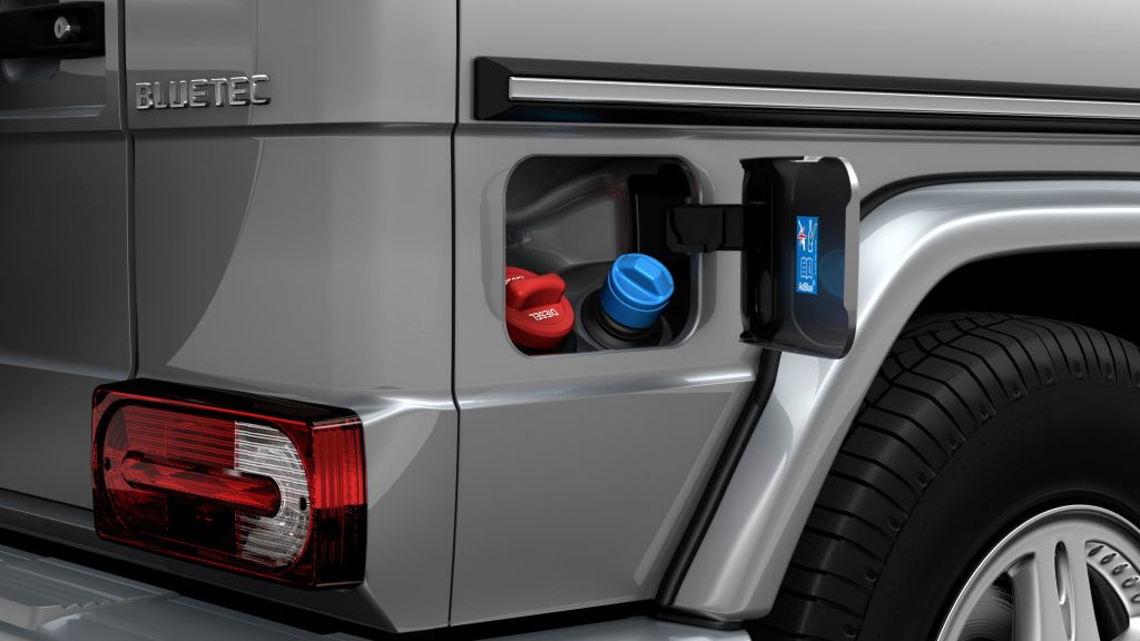 Wlew płynu AdBlue ma zwykle niebieski korek