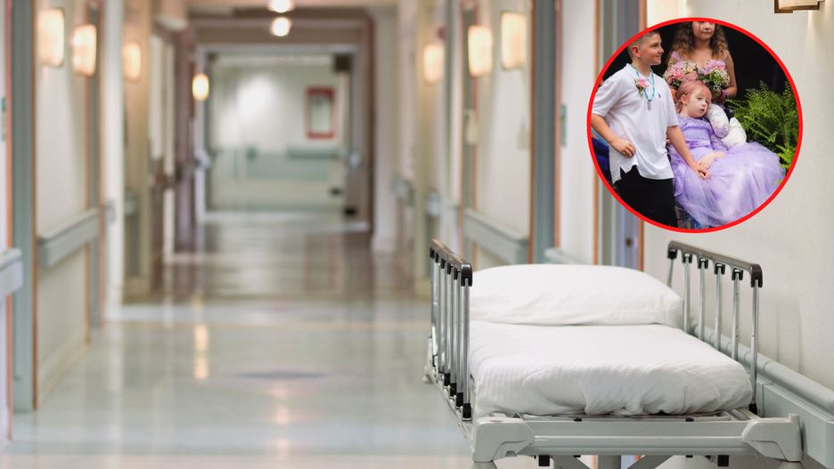 Emma Edwards podczas próbnej ceremonii 