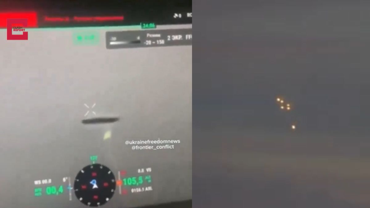 Niepokojące nagranie z ukraińskiego drona. Czy to było UFO?