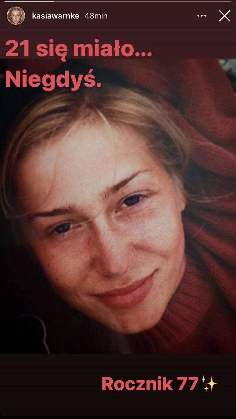 Kasia Warnke pokazała zdjęcie z młodości