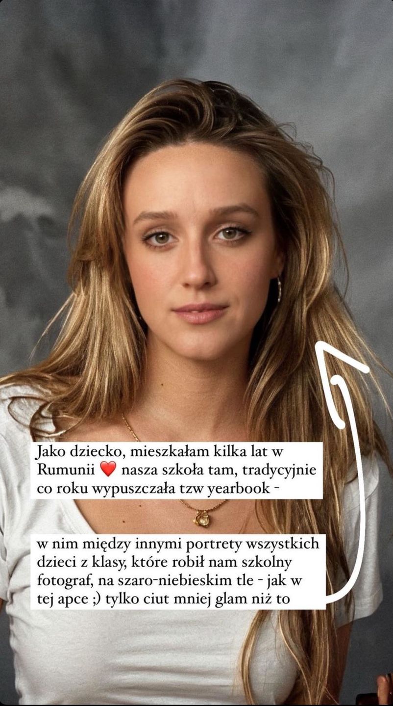 Aleksandra Żebrowska filozofuje nad zdjęciami z młodości