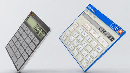 Kalkulator jak z ekranu komputera 1