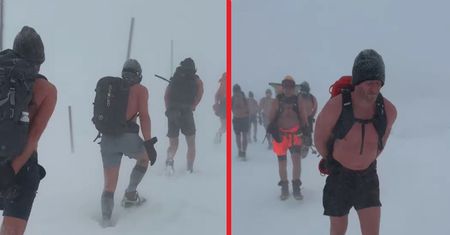Zwariował? Słynny Niemiec wszedł na Śnieżkę, ale dobrze mu się przyjrzyj