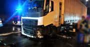 Wrocław. TIR wjechał w bramki na autostradzie A4. Kierowca miał 1,7 promila alkoholu