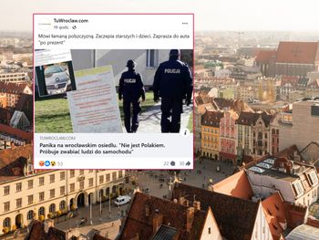 Rozwieszają kartki i ostrzegają ludzi. "Kierowca wygląda na Roma"