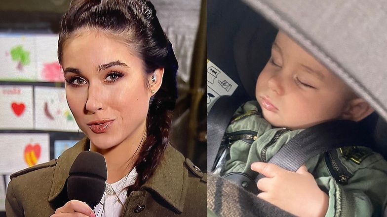 Reporterka Ida Nowakowska wraz z synem melduje się na granicy z Białorusią