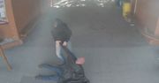 Brutalne sceny w Kielcach. Wszystko nagrał monitoring
