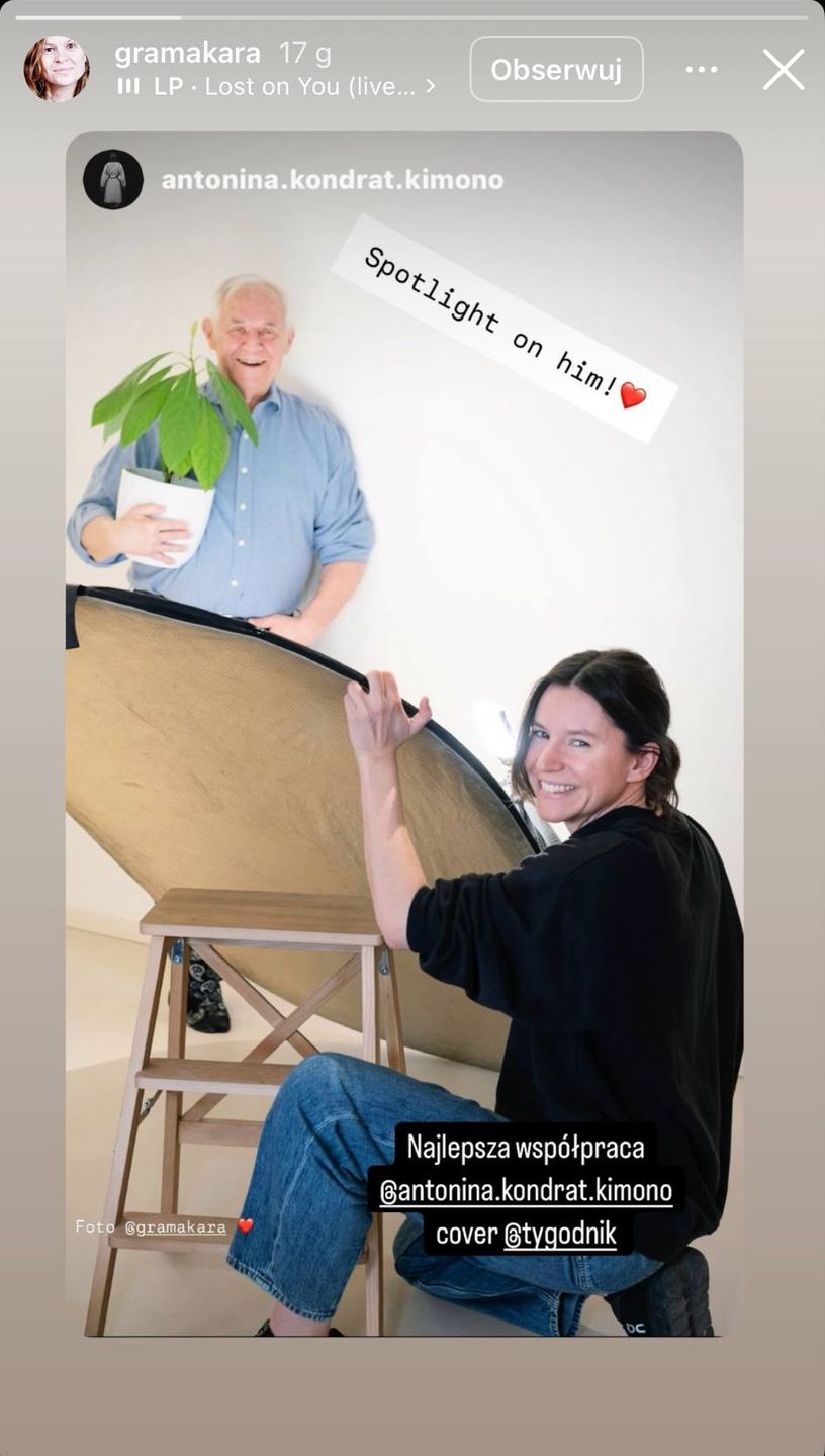 Marek Kondrat i Antonina Turnau na wspólnym zdjęciu