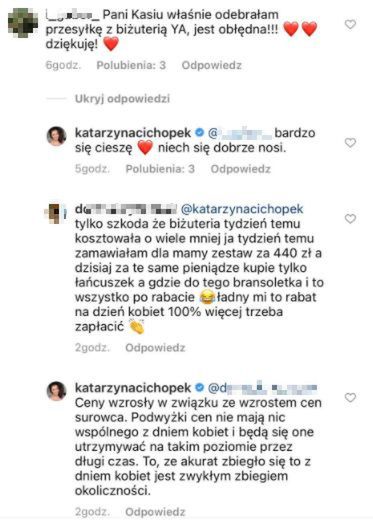 Kasia Cichopek tłumaczy się z cen biżuterii
