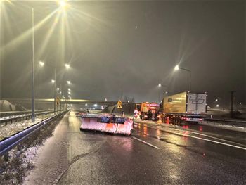 Odczepiony pług na A4. Straż Graniczna zapobiegła tragedii