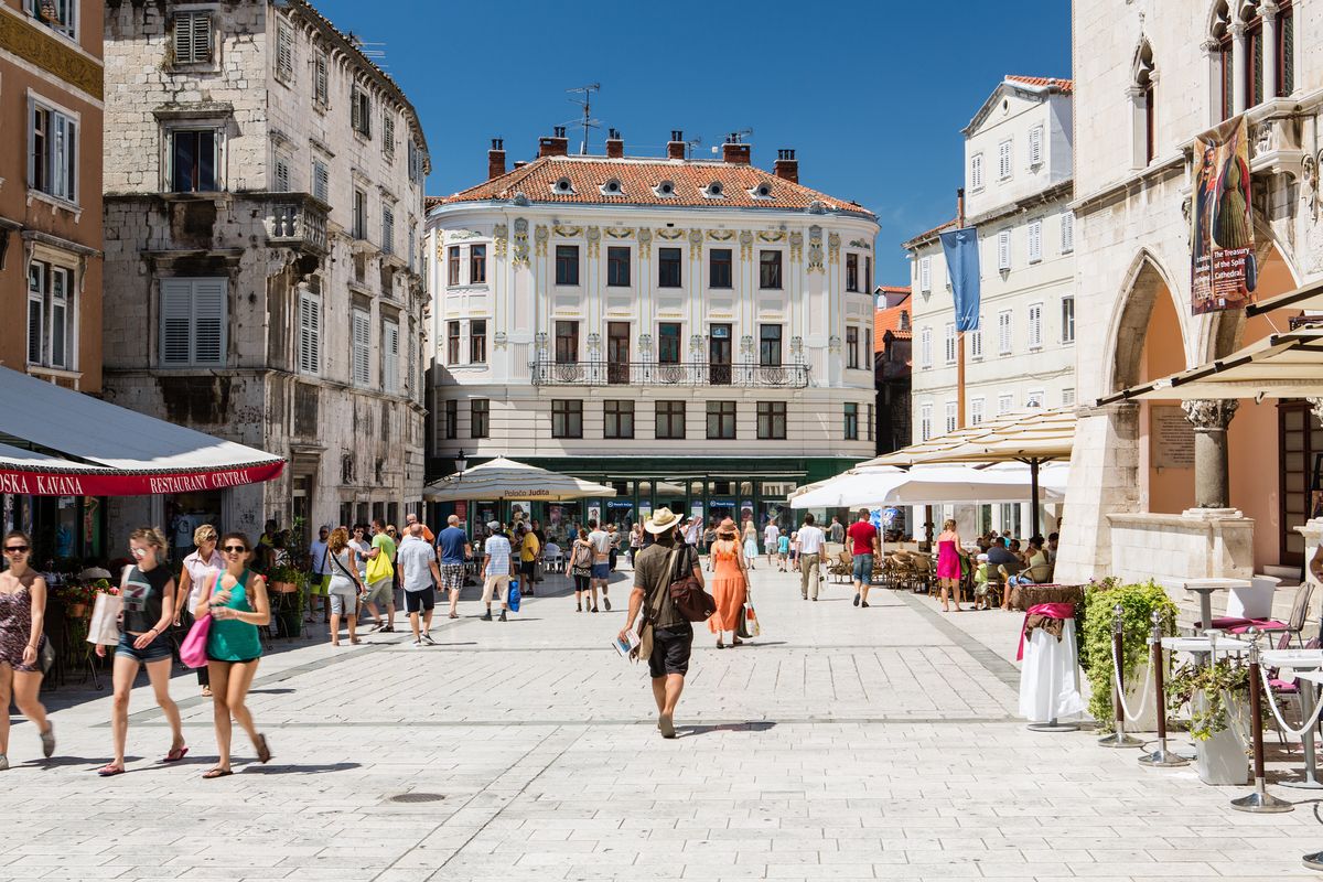 Ulica w Splicie w Chorwacji