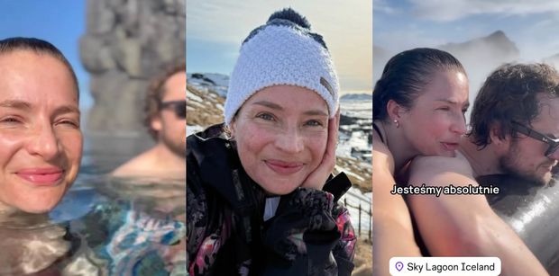 Anna Dereszowska z ukochanym pozdrawiają z Islandii: romantyczny pobyt w gorących źródłach i wspólne zwiedzanie (ZDJĘCIA)