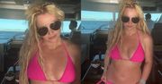 U Britney Spears bez zmian: stroi miny i wywija na jachcie w różowym bikini (ZDJĘCIA)