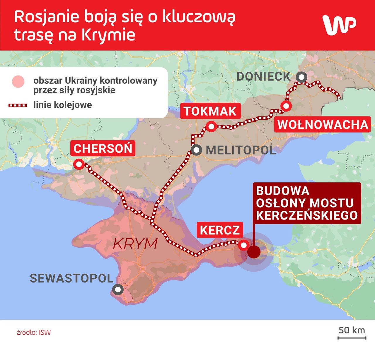 Rosjanie obawiają się o kluczową trasę na Krymie