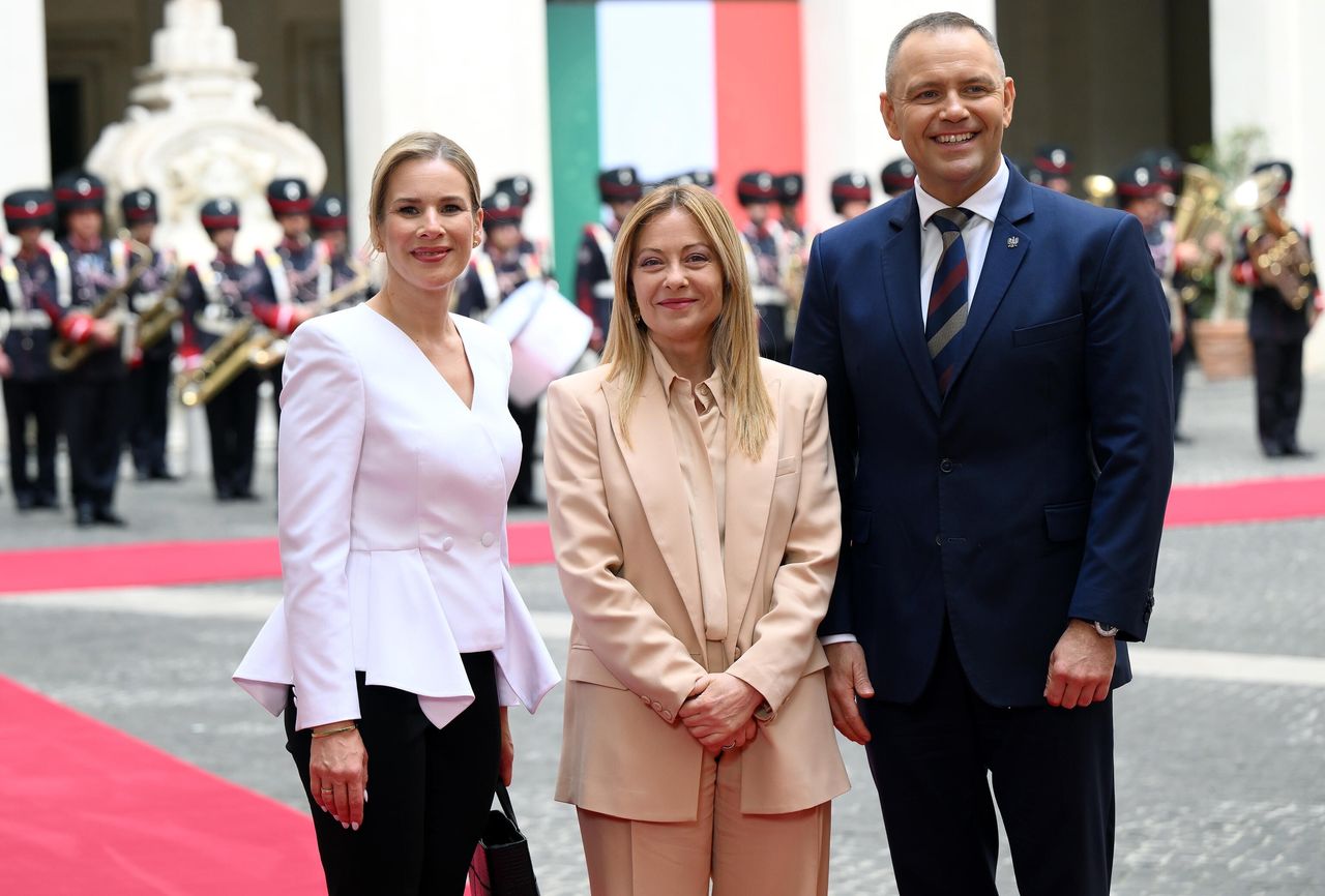 Nawrocki we Włoszech. Meloni: rozmawialiśmy o kryzysach