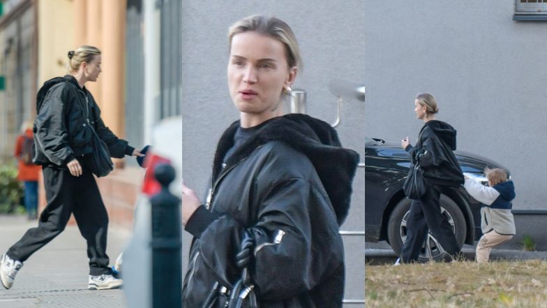 Maffashion na spacerze z synem