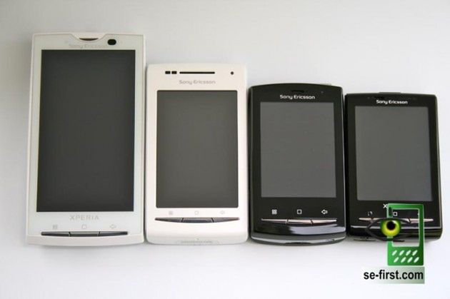 Sony Ericsson Xperia X8 vs Xperia X10, X10 mini pro i Yendo [wideo]