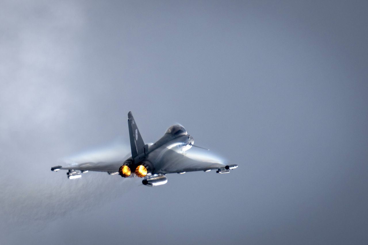 Eurofighter należący do Royal Air Force.