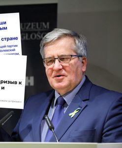 Kremlowskie tuby propagandowe wykorzystały okazję i wypowiedź Komorowskiego
