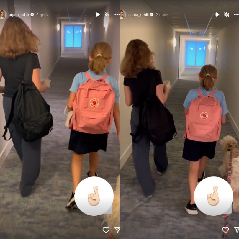 Agata Rubik relacjonuje pierwszy dzień córek w szkole w Miami