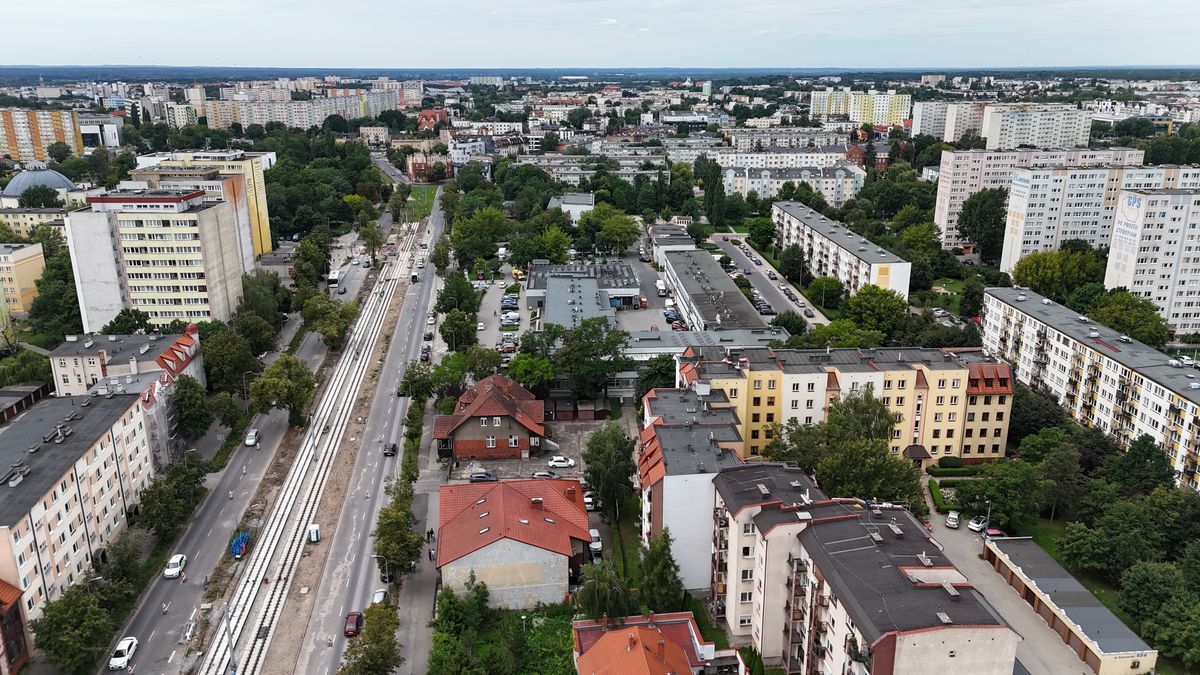 Torowisko na ulicy Kościuszki