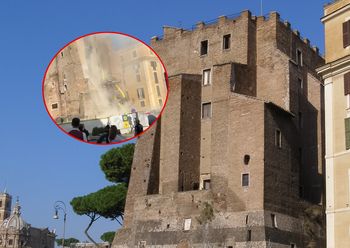 Chwile grozy w sercu Rzymu. Runęła średniowieczna wieża