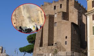 Chwile grozy w sercu Rzymu. Runęła średniowieczna wieża