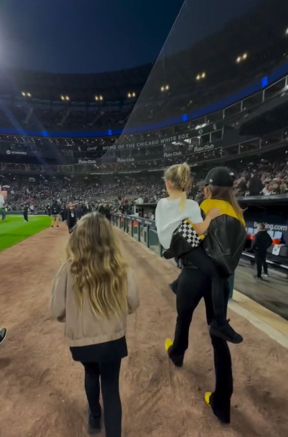 Rodzinny wypad Lewandowskich na mecz baseballa