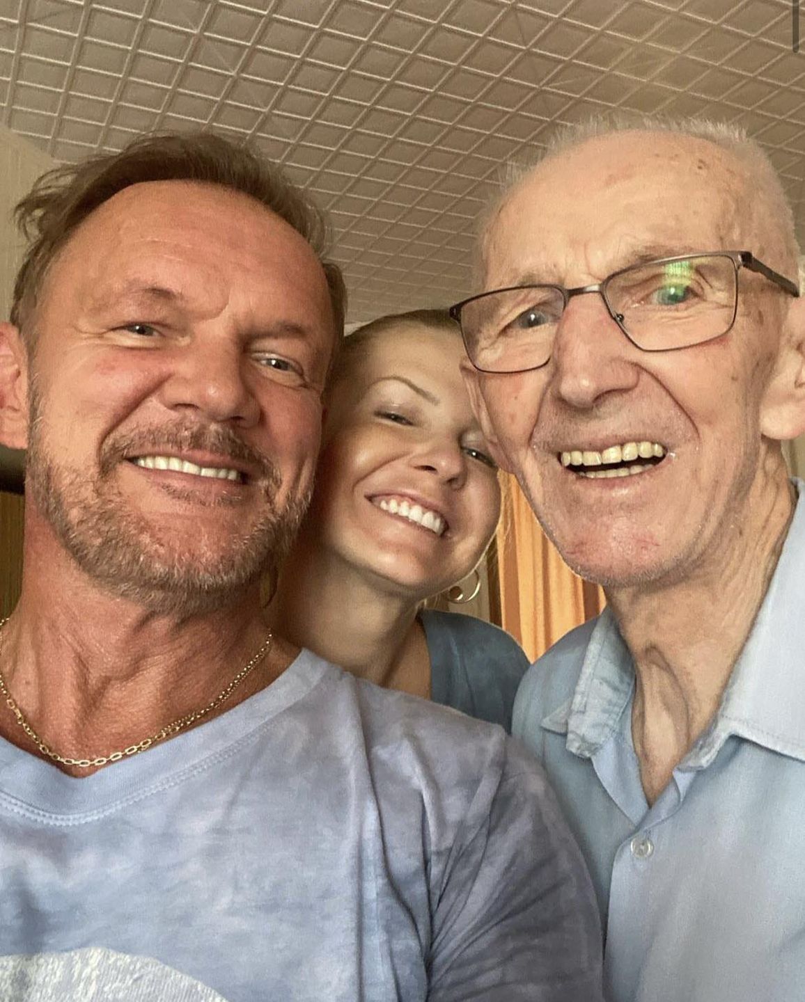 Cezary Pazura z ojcem