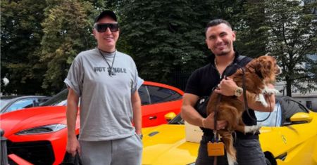 Ferrari, Lamborghini... Było na bogato. Conan Kaźmierski pochwalił się spotkaniem z Krzysztofem Gojdziem