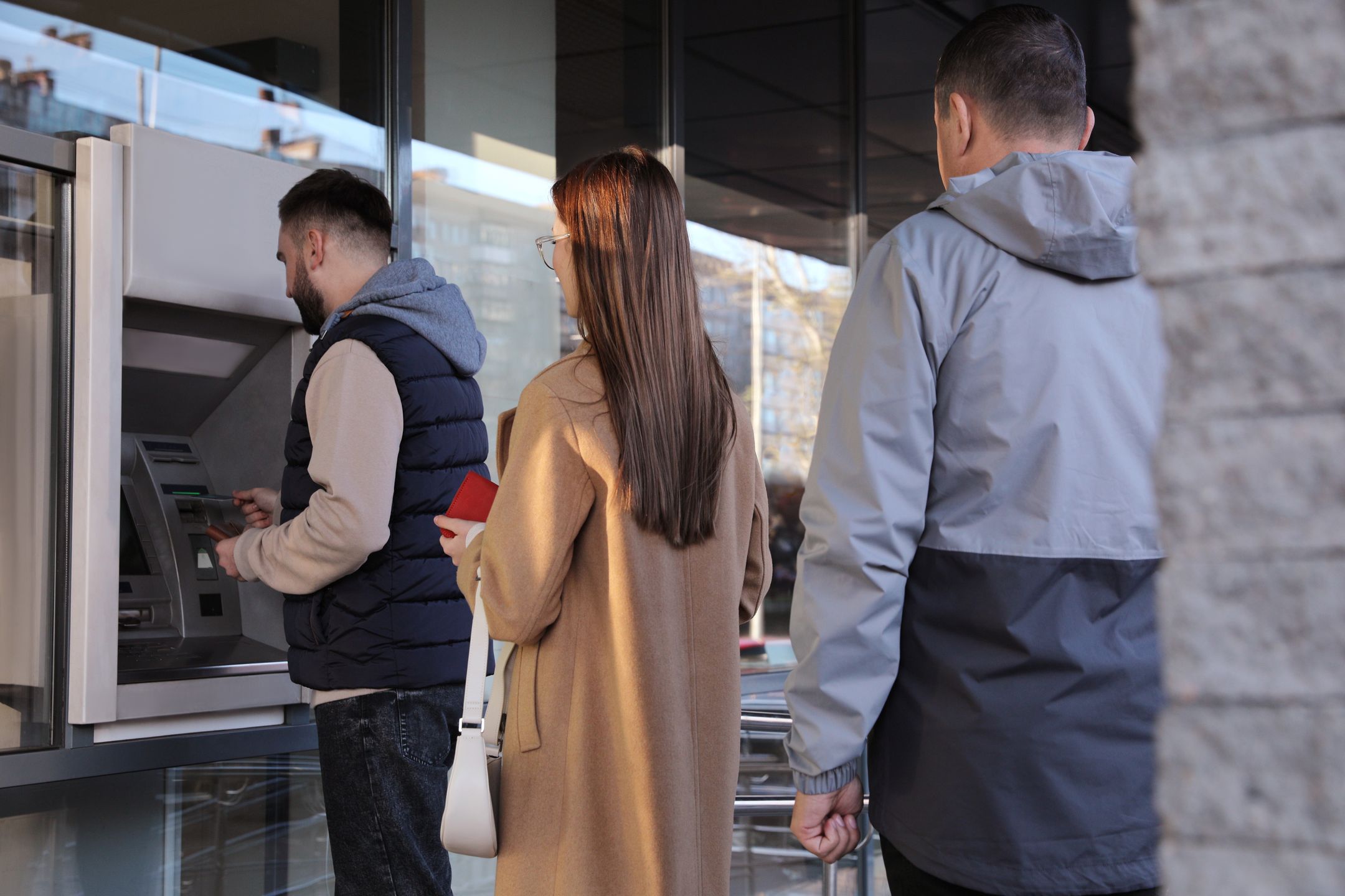 bankomat kolejka banki