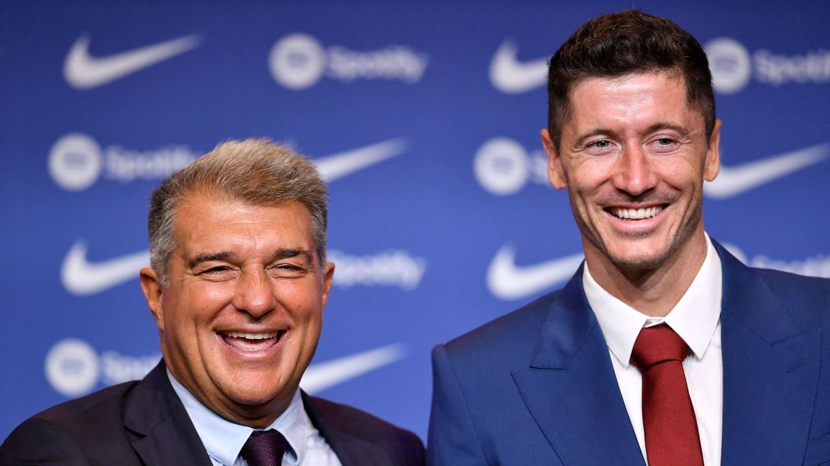 Joan Laporta i Robert Lewandowski
