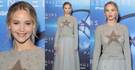 Jennifer Lawrence promuje film w tiulowej spódnicy