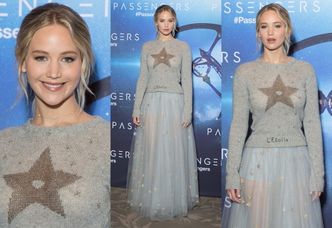 Jennifer Lawrence promuje film w tiulowej spódnicy
